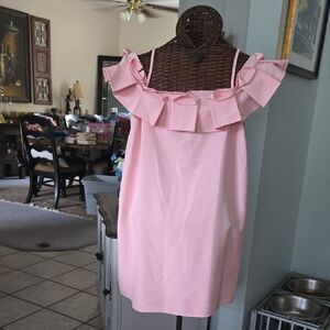 River Island Soft Pink Bow Accent Blouse